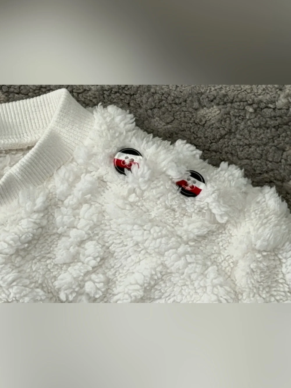 Tommy Hilfiger Baby 2-Piece White Sherpa Outfit Set 24 Months